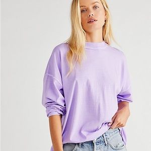 Free People We The Free Be Free Tunic in Luxe Lilac in Size Large